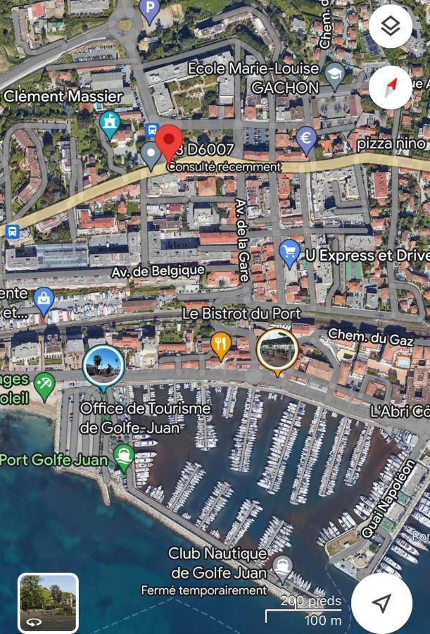 Spacieux Studio A Golfe Juan 2 Minutes Des Plages Vallauris Kültér fotó